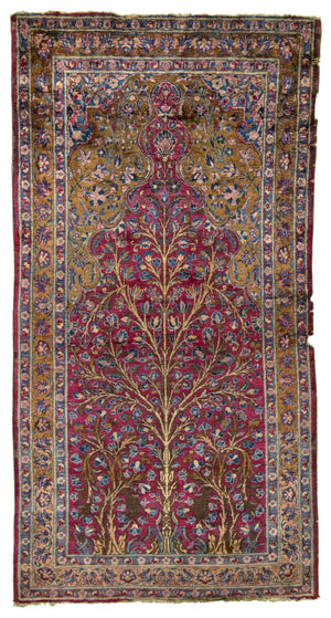 Persian Antique Kashan Hand-Made Wool Rug - Tabak Rugs