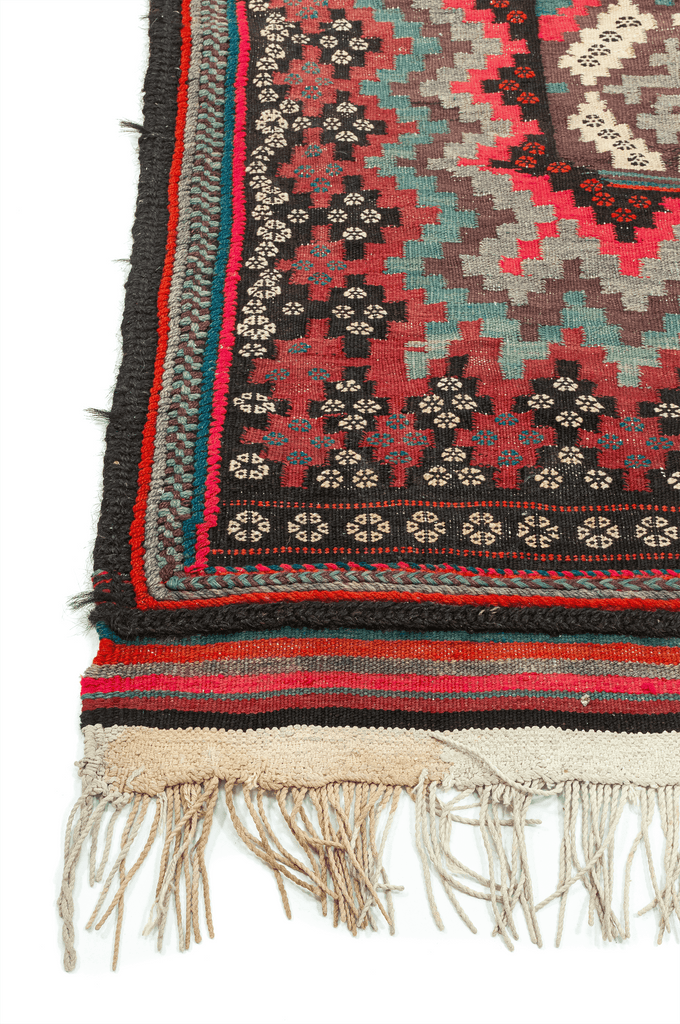 Kurdish Flat Weave Hand-Made Wool Rug - Tabak Rugs