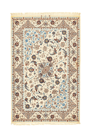Persian Isfahan Hand-Made Wool and Silk Rug - Tabak Rugs
