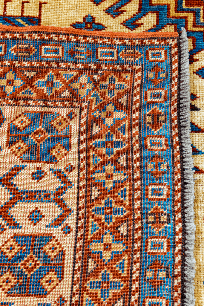 Pakistani Kazak Hand-Made Wool Rug - Tabak Rugs
