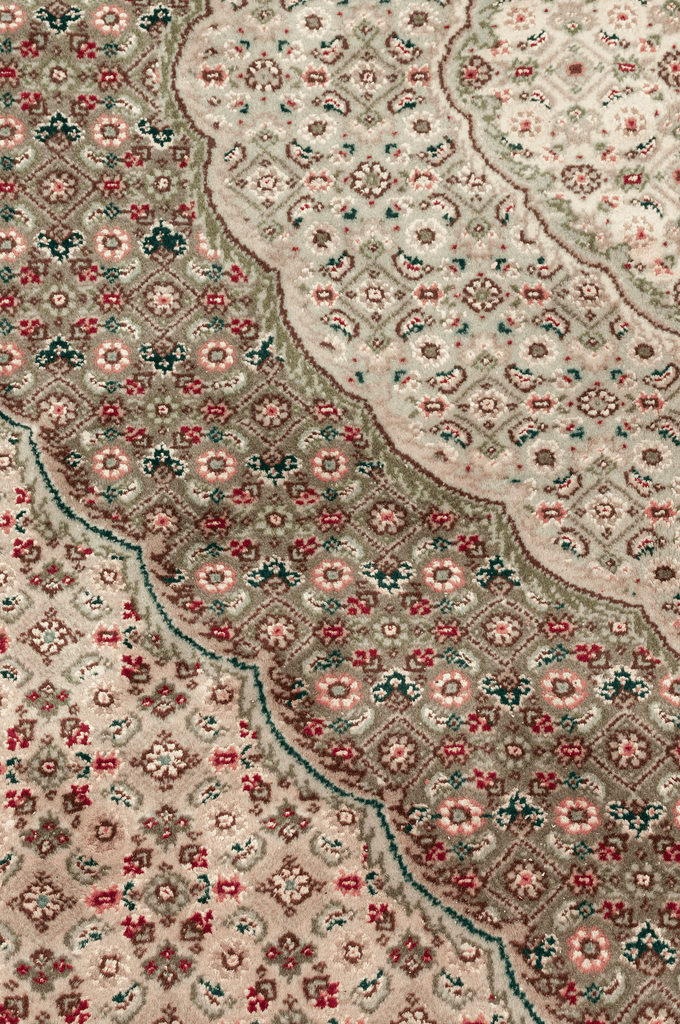 Indo-Tabriz Hand-Made Wool and Silk Rug - Tabak Rugs