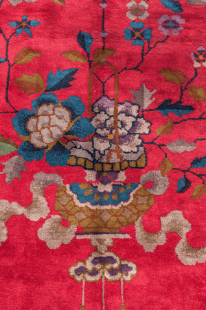 Chinese Art Deco Hand-Made Wool Rug - Tabak Rugs