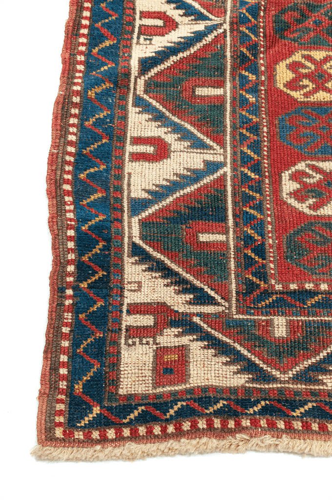 Caucasian Antique Prayer Hand-Made Wool Rug - Tabak Rugs