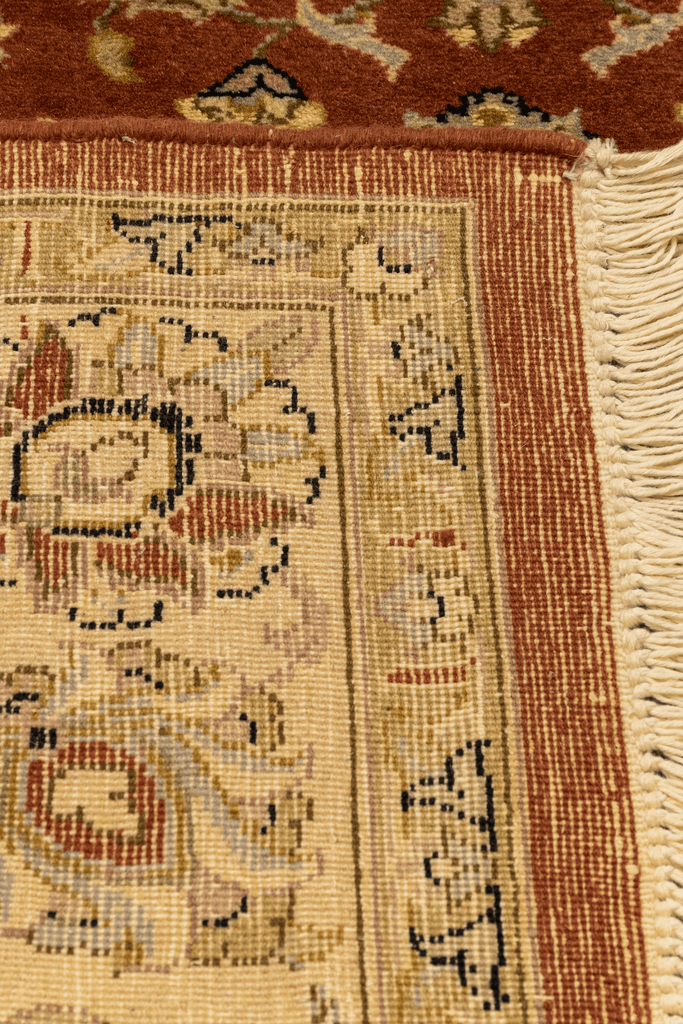 Pakistani Hand-Made Wool, Silk Rug - Tabak Rugs