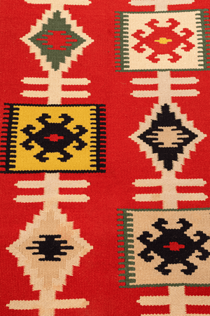 Mexican Kilim Hand-Made Wool Rug - Tabak Rugs