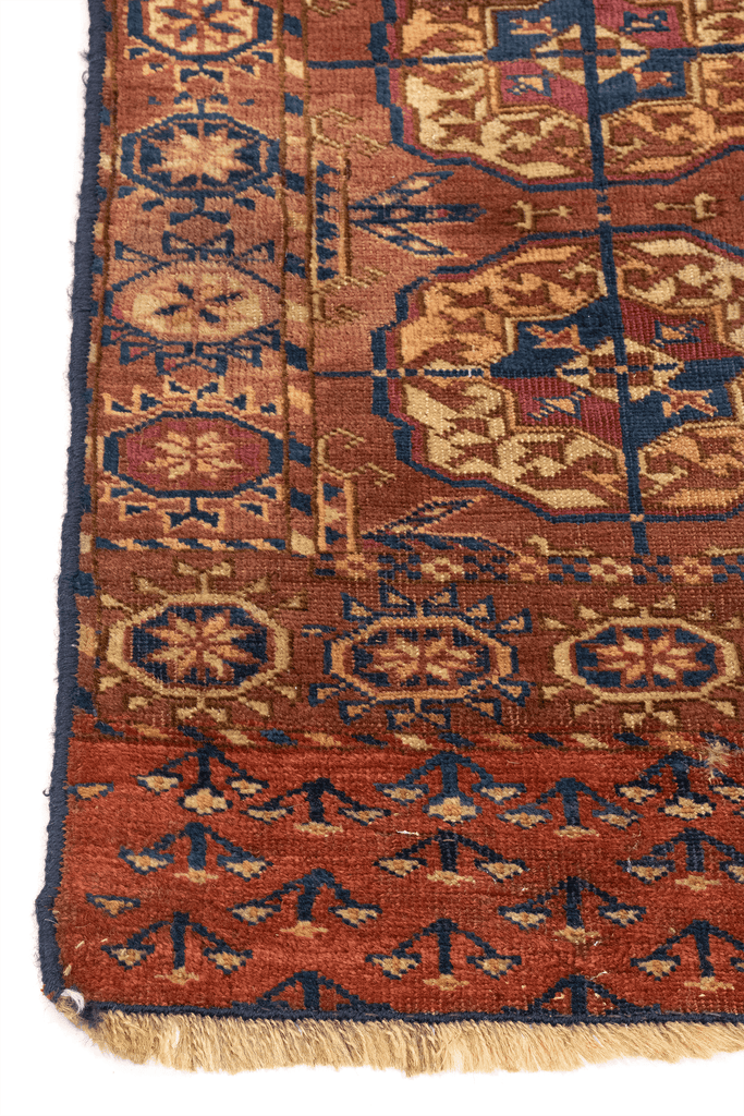 Turkmeni Bukhara Hand-Made Wool Rug - Tabak Rugs