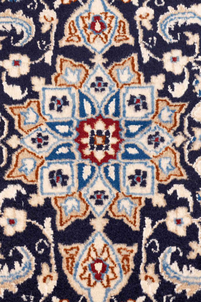 Persian Nain Hand-Made Wool, Silk Rug - Tabak Rugs