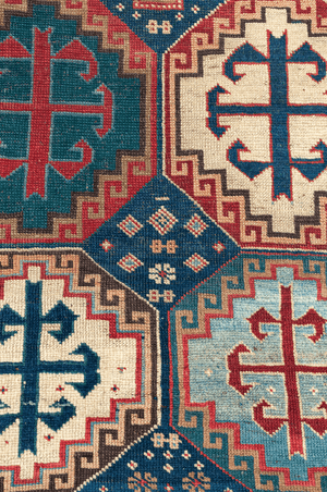 Caucasian Moghan Kazak Hand-Made Wool Rug - Tabak Rugs