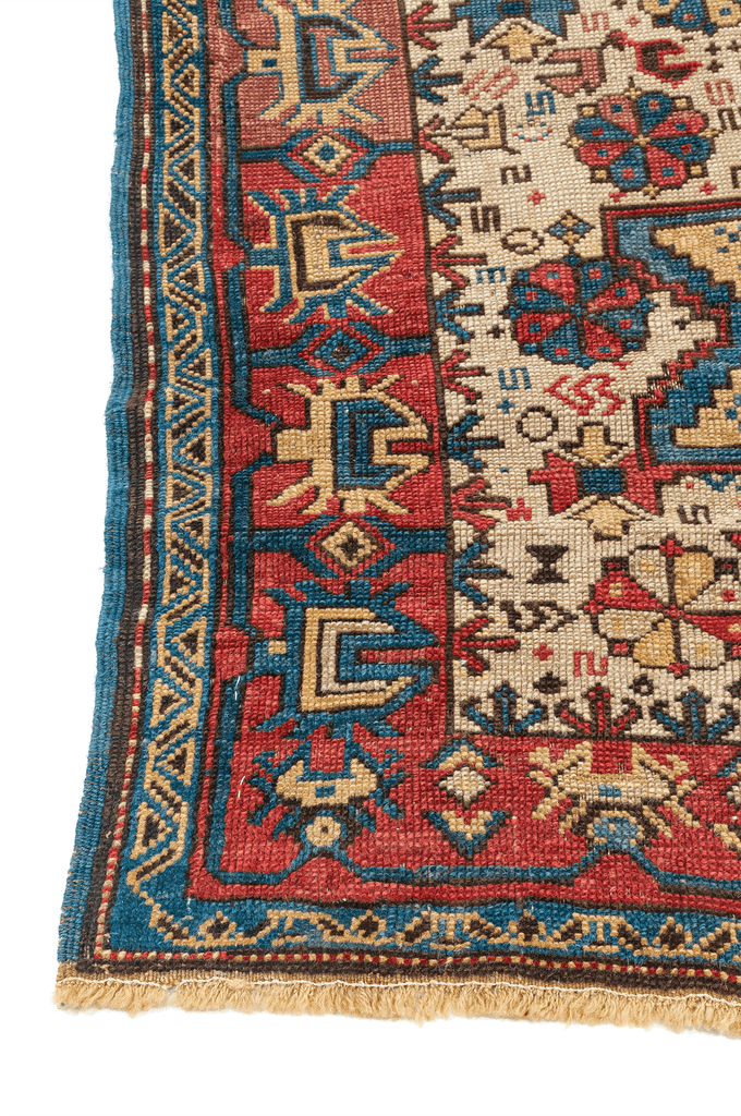 Antique Shirvan Lezgi Hand-Made Wool Rug - Tabak Rugs