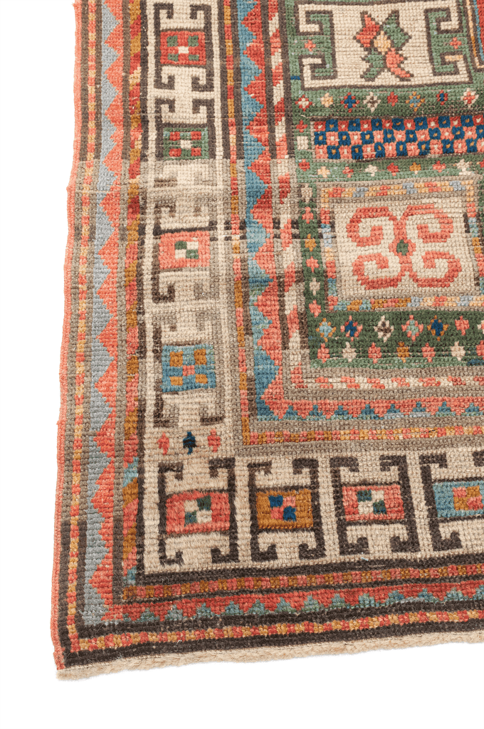 Caucasian Karachov Kazak Hand-Made Wool Rug - Tabak Rugs