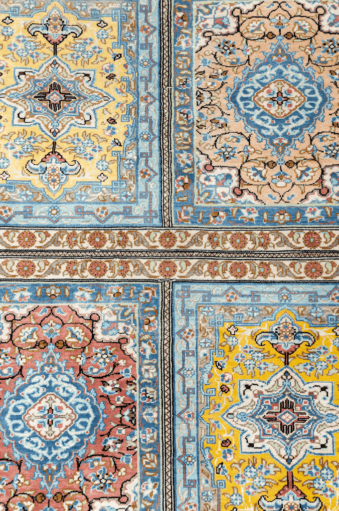 Persian Qum Hand-Made Wool and  Silk Rug - Tabak Rugs