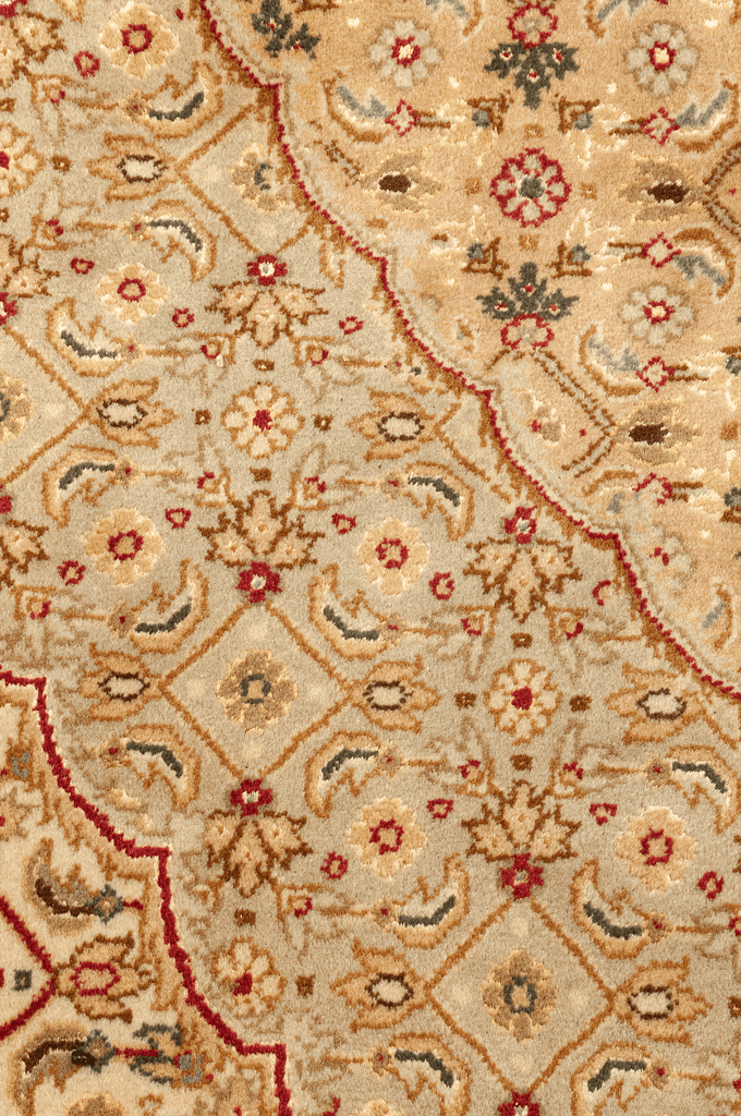 Indo-Tabriz Hand-Made Wool and Silk Rug - Tabak Rugs